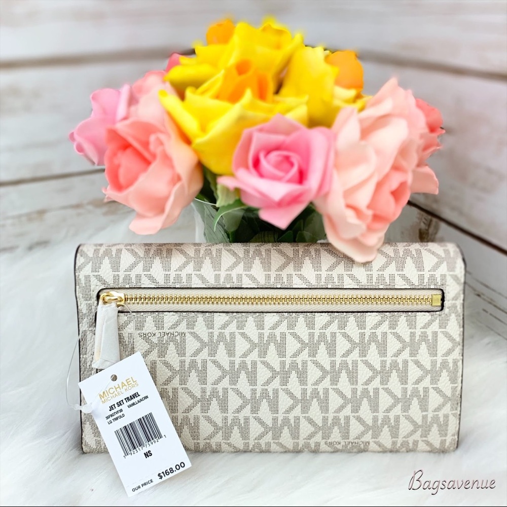 PRICE FIRM michael kors Trifold Wallet vanilla - Picture 5 of 8